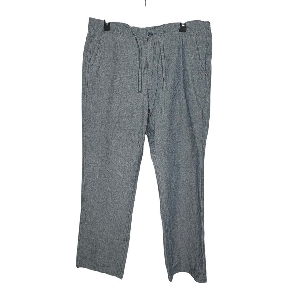 By The Sea Bali Men's Pocket Quiet Luxury Blue Pants 100% Cotton Size Large